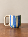 Stripey Mug - Blue & Green
