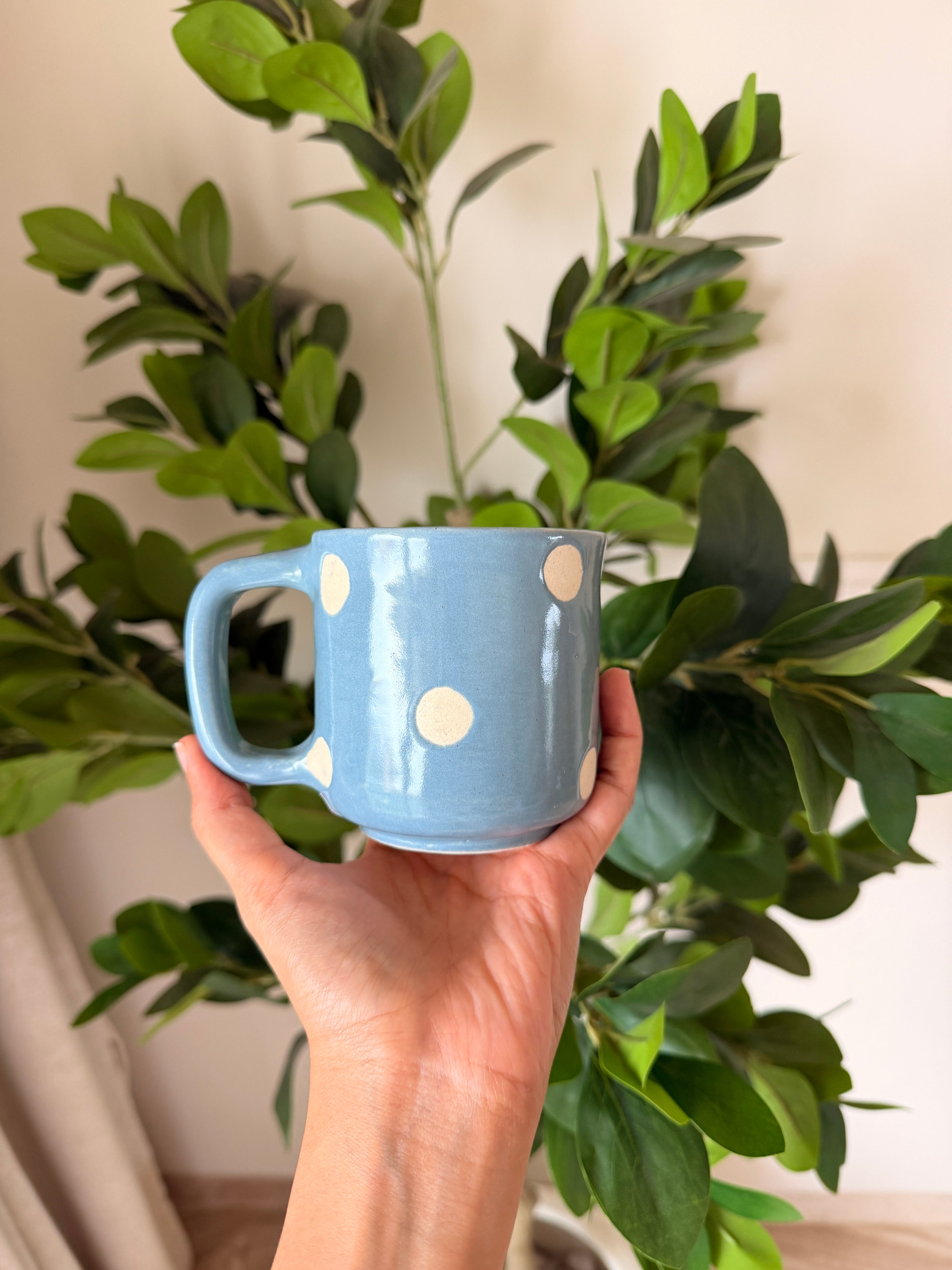 Polka Dot Bubble Mug