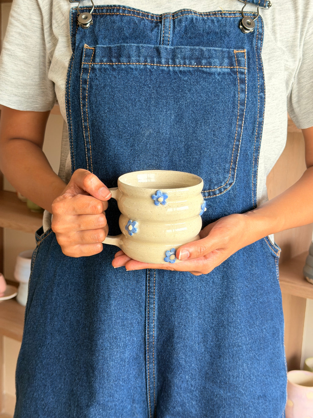 Bubble Flower Cup - Blue
